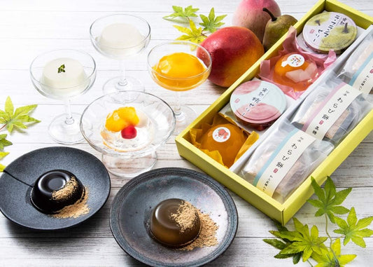 Onakamen Confectionery Gift, Jelly, Gift, Japanese Sweets, Jelly, Warabi Mochi, Zujikan (Japanese Sweets, Happiness Mochi, 7 Pieces (6 Types, 7 Pieces), Assorted, Sweets