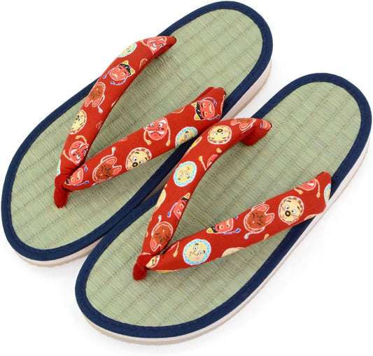 [Takeharu] Women's Sandals, Rush, Made in Japan, Zori Sandals, Round Tatami Sandals, Folding Sandals, Cute Large Size, Flowers, White, Black, Pink, Polka Dots, Non-Slip, Perfect for Your Feet,