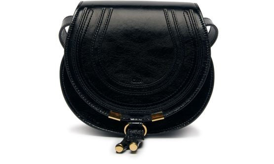 CHLOE Marcie small glossy leather shoulder bag - Image 1