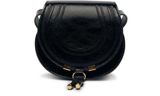 CHLOE Marcie small glossy leather shoulder bag - Image 1