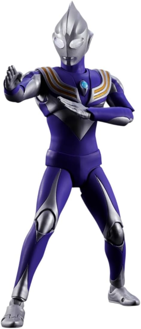 S.H. Figuarts Ultraman Tiga, Sky Type, Approx. 5.9 inches (150 mm), ABS & PVC Pre-Painted Figure