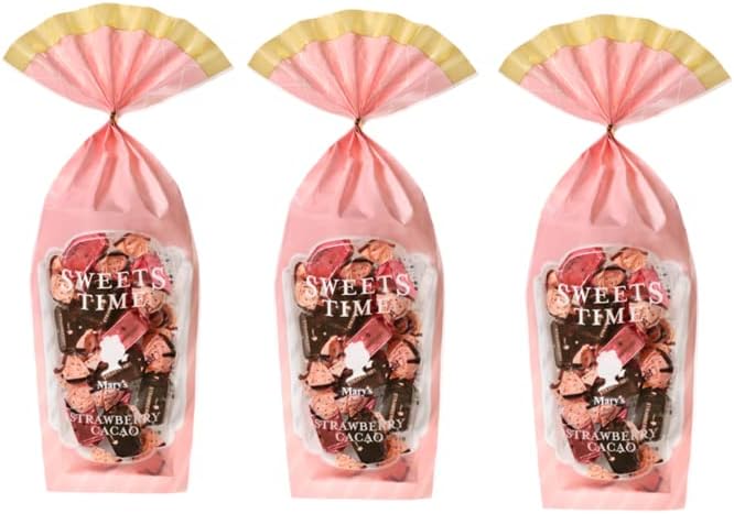 Merry Chocolate, Strawberry Cacao, 2.1 oz (62 g), Includes go-en original mini confectionery ★ Includes shop bag (3 bags)