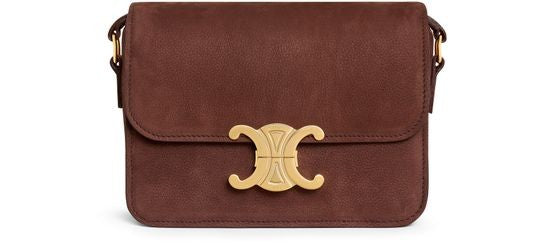 CELINE teen Triomphe bag in grained nubuck calfskin - Image 1