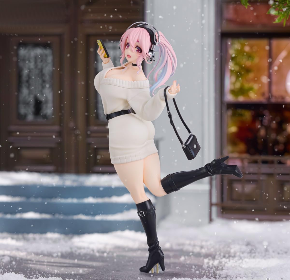 Super Sonico Trio-Try-iT Figure Winter Memory Version 1 Figure Official Approx. 8.3 inches (21 cm)
