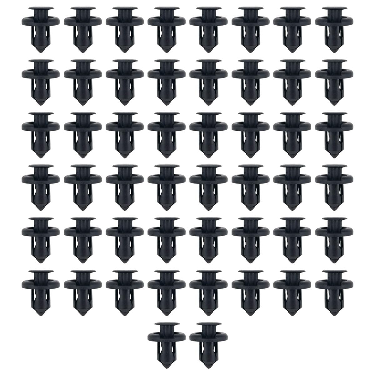 Honda Car Nylon Push Type Rivet Hole Diameter 0.4 inch (10 mm) Bumper Fender Clip for 91503-sz3-003 (50 pcs)