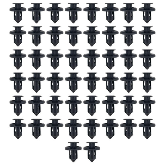 Honda Car Nylon Push Type Rivet Hole Diameter 0.4 inch (10 mm) Bumper Fender Clip for 91503-sz3-003 (50 pcs)