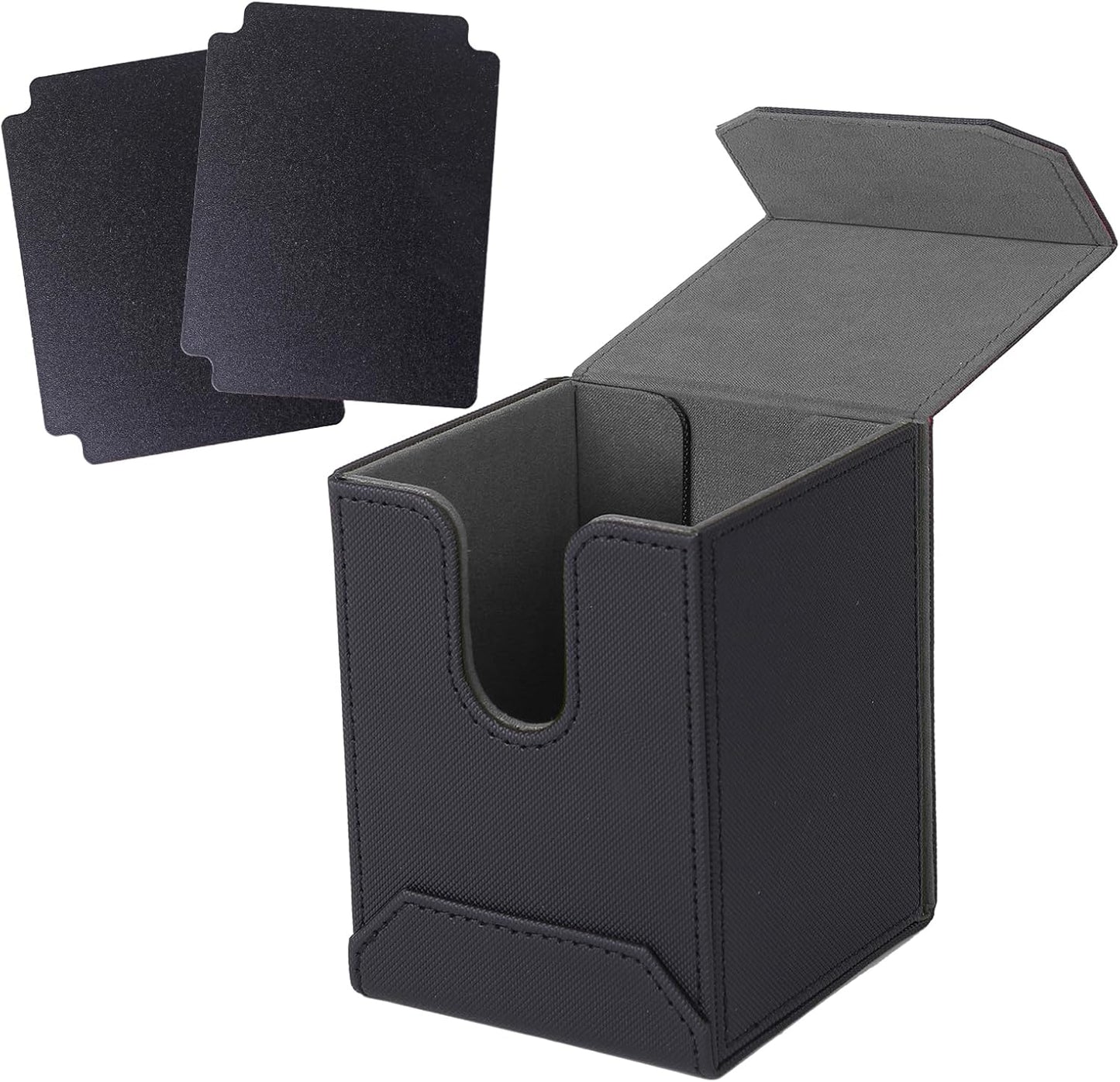 Bellevue Deck Case, Full Open Type, Trading Card Case, Card Separator, Magnet, Poker, Sleeve Compatible (Gray)