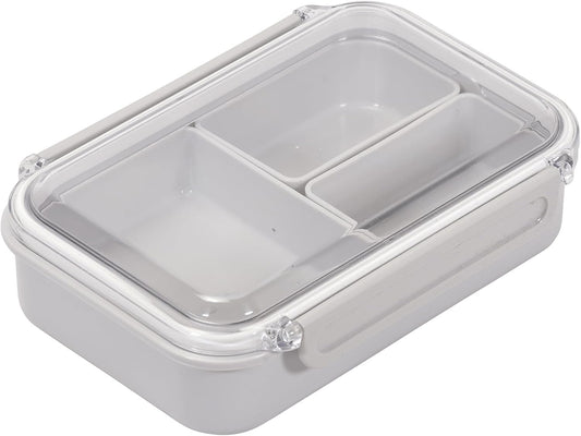 Pearl Metal Co., Ltd. Lunch Box with Inner Container 650ml Grey Made in Japan Home Label DC-6004