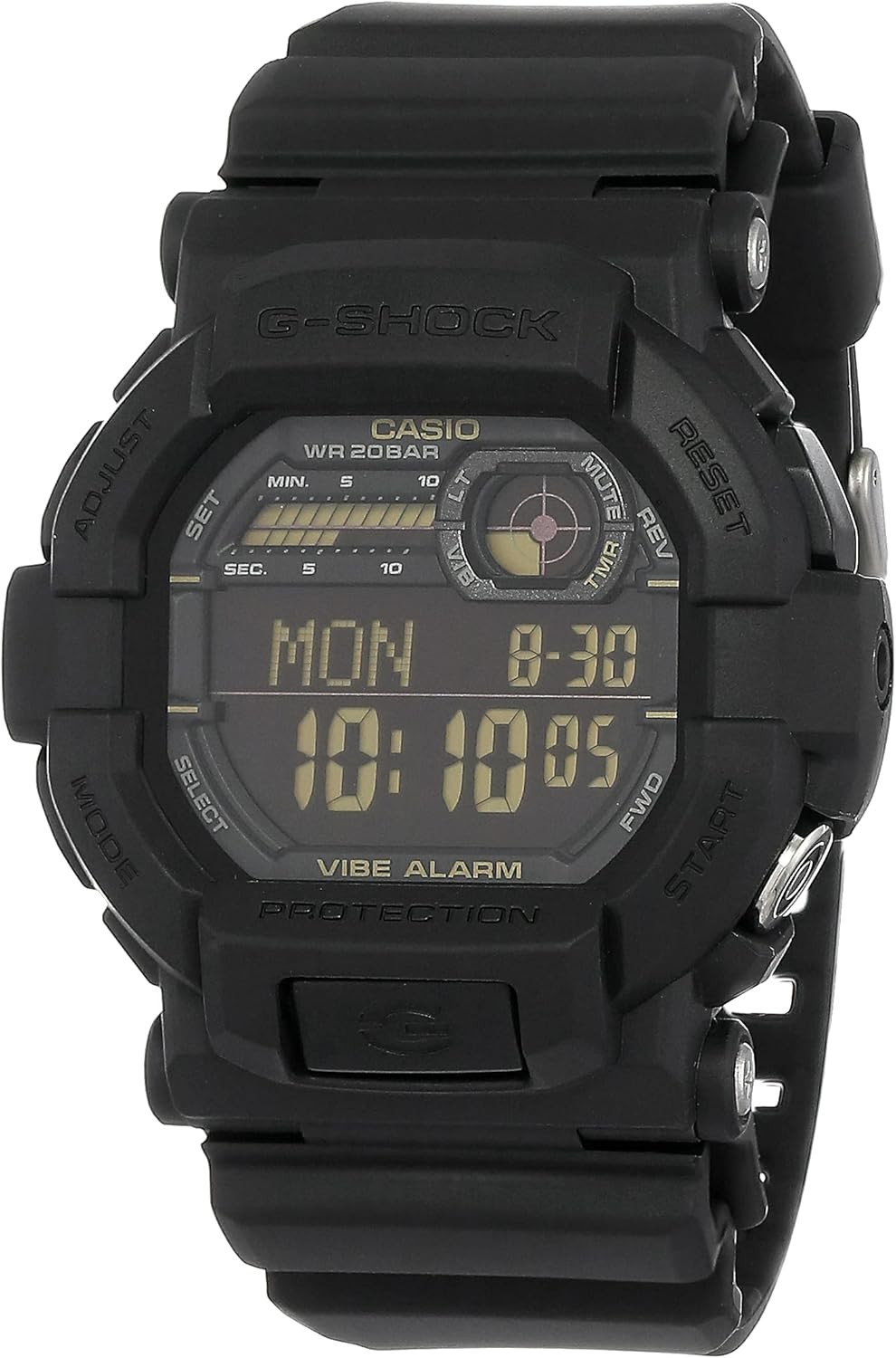 CASIO カシオ Gショック G-SHOCK メンズ デジタル 腕時計 バイブレーション GD-350-1B ブラック 海外モデル 逆輸入品