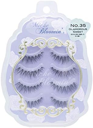 Mish Blue Min False Eyelashes Eyelashes No.35 Glamorous Sweet 4 Pairs