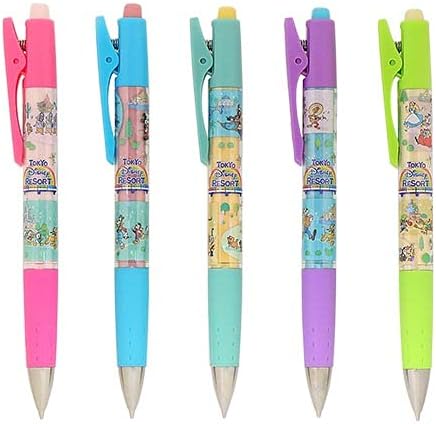 Mickey & Friends Mechanical Pencil Set, Tokyo Disney Resort Limited, 5 Pieces, Retro Disney Goods, Souvenir