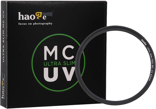 Haoge 62mm Ultra Slim Mc Uv Protective Multicoated UV Lens Filter for Canon Nikon Sony Minolta Pentax Olympus Panasonic Leica Zeiss TAMRON Digital Camera DSLR Lens
