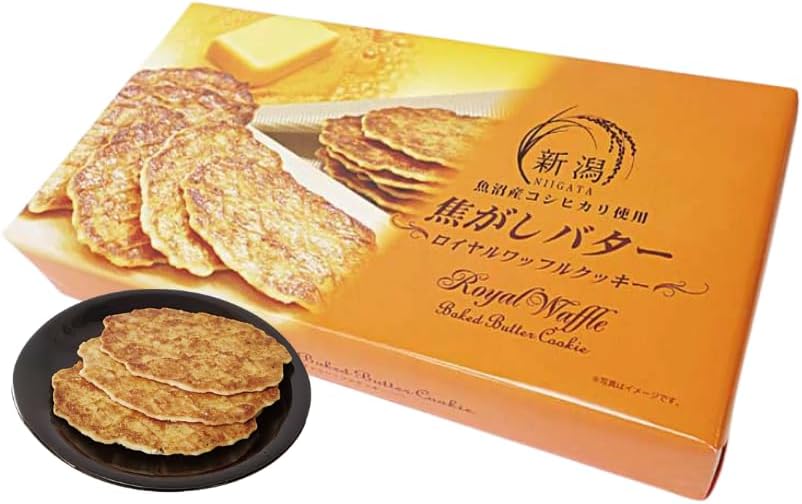 Niigata Souvenir "Scorched Butter Royal Waffle Cookie" Niigata Souvenir Candy