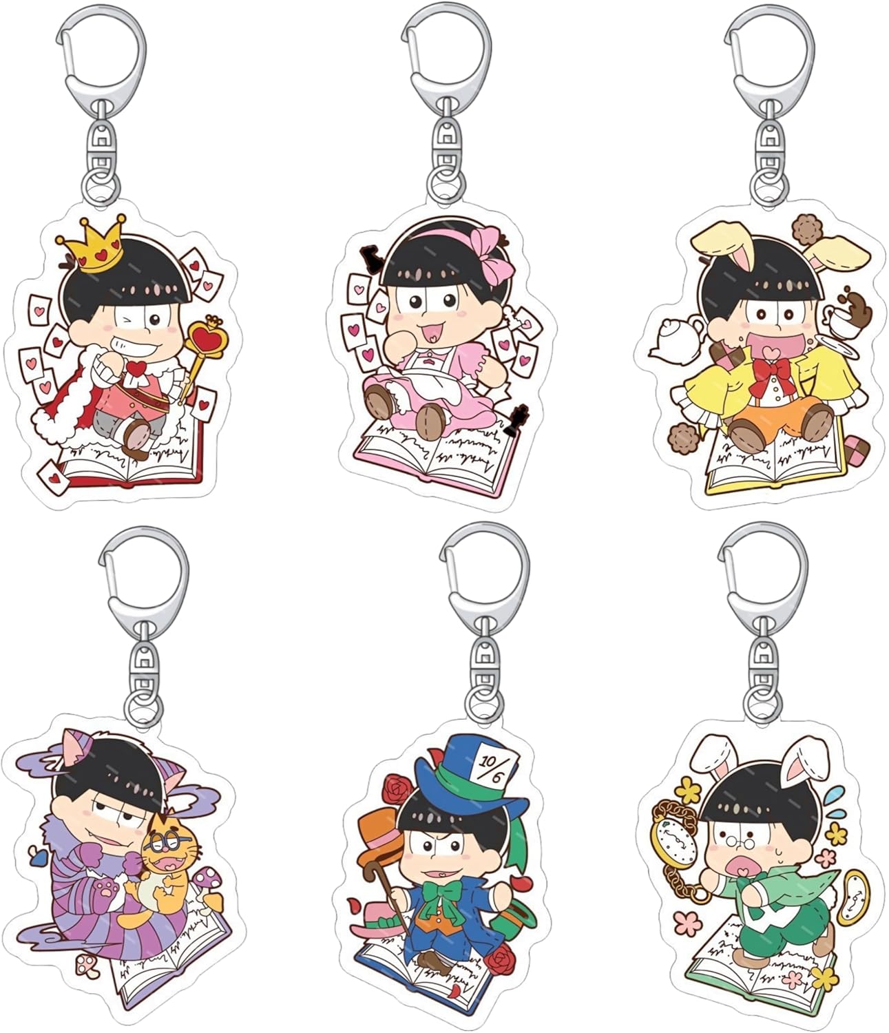 [Loraretta] おそ松さん グッズ キーホルダー コスプレ小物 装飾小道具 かわいい 周辺 アニメグッズ 飾り 萌えグッズ 萌えキーホルダー 誕生日 贈り物 バッグ プレゼント 装飾品 可愛い おしゃれ[非公式] [並行輸入品]