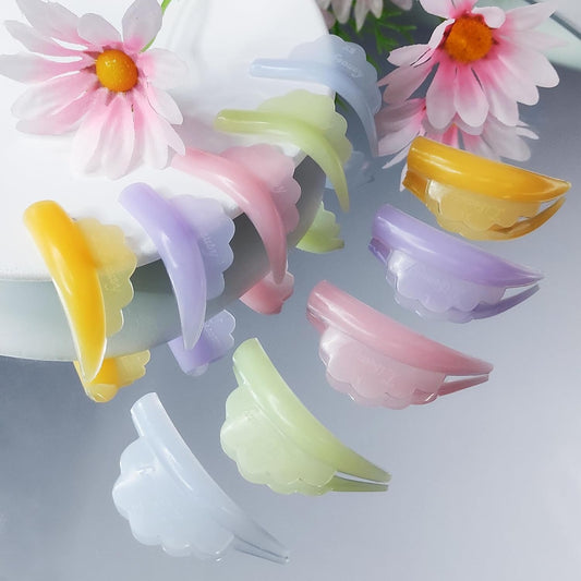 Libeauty Eyelash Perma Lot Crown Shape Reusable Silicone Eyelash Lift Pads, 10pcs/5 Sizes, Extreme Soft Eyelash Lifting Shield, Tubular Perm Lot Eyelash Perm Tool