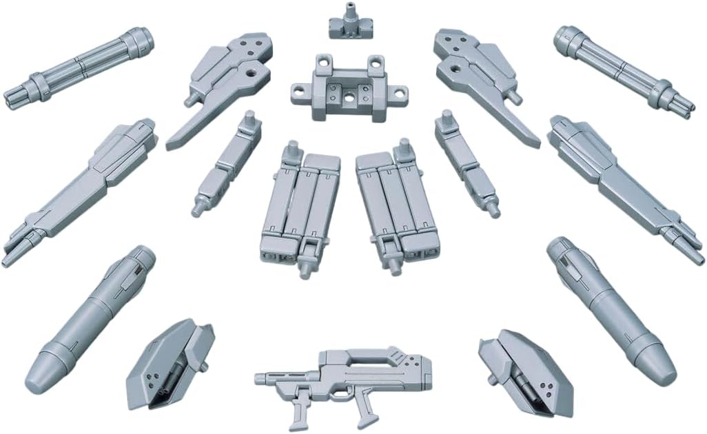 Bandai Spirits Optional Parts Set, Gunpla 07 (Power Arms Powerder), Color Coded Plastic Model