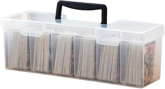 ateena Card Case, Trading Card, Pokemon Card Case, Trading Card Case, Pokémon Card Storage, Large Capacity, Box PSA, Storage Box, B (Clear)