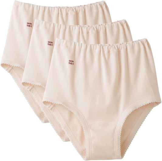 Gunze KQ3070 Women's Shorts Comfortable Workshop 100% Cotton, Made in Japan, Antibacterial and Odor Resistant