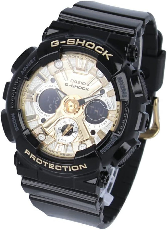 CASIO G-SHOCK G-SHOCK Women's Wristwatch, Watch, Black, Gold, Silver, GMA-S120GB-1A