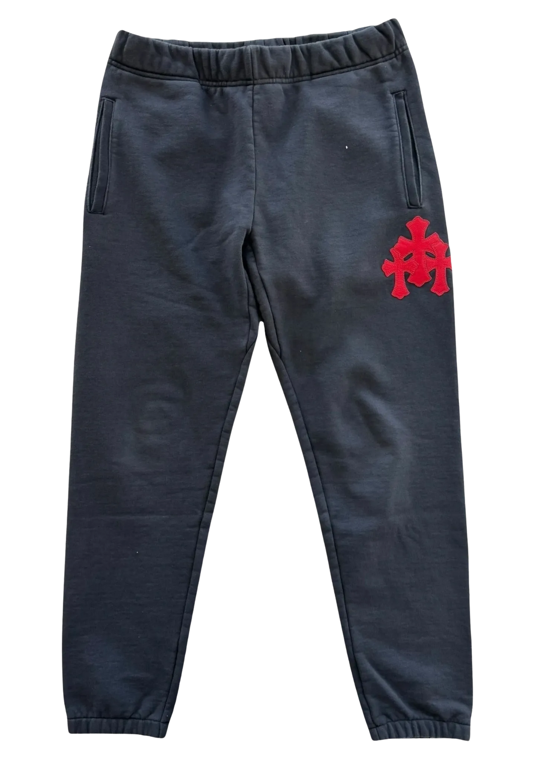 CHROME HEARTS 'TRIPLE RED CROSS' PAPER JAM SWEATPANTS