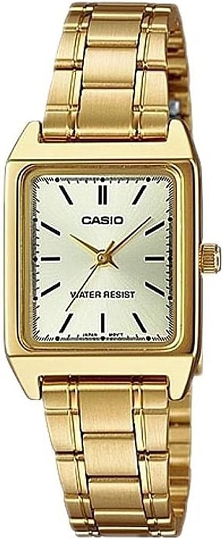 Casio Quartz Ladies Watch LTP-V007G-9E Champagne Gold, Bracelet Type