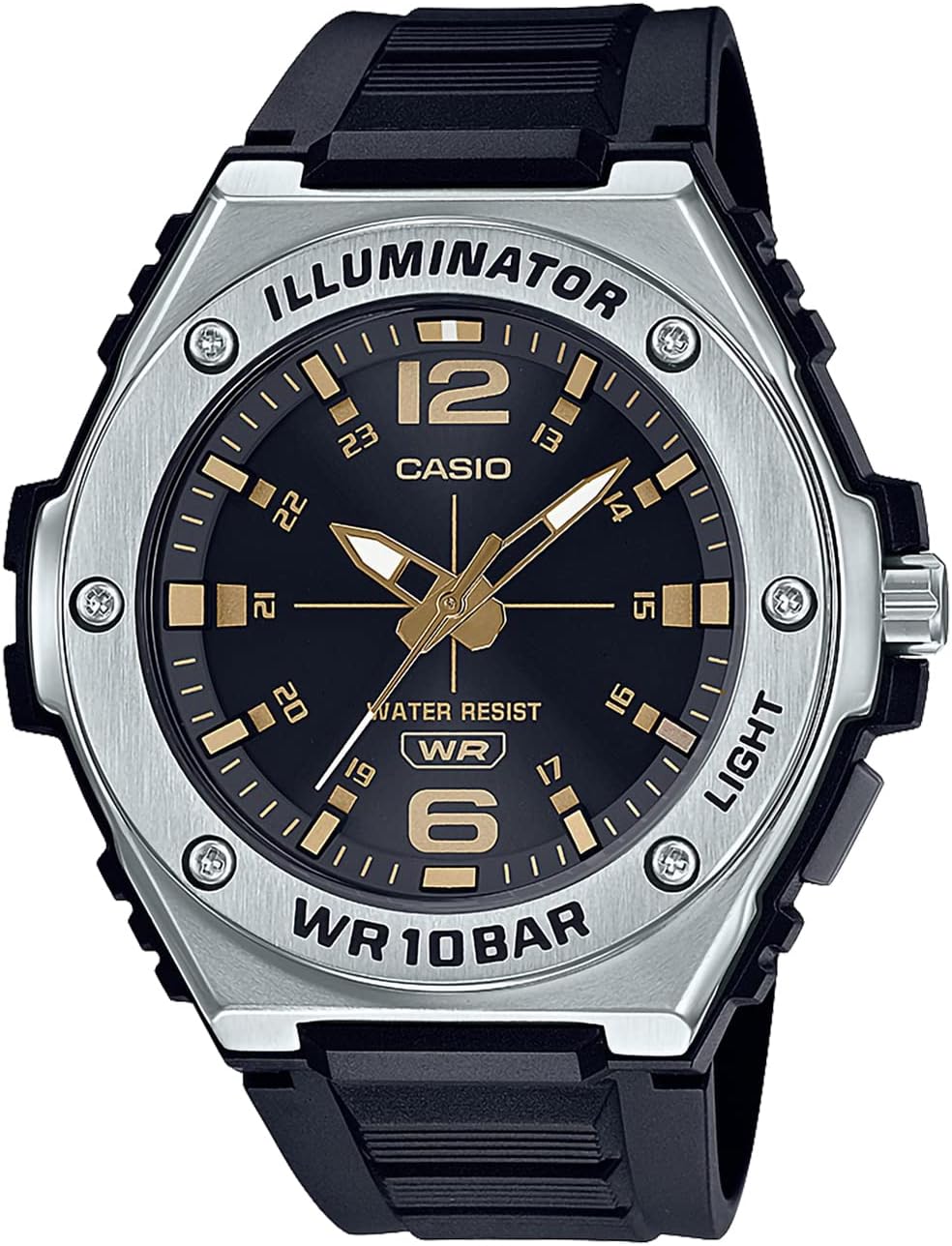 Casio MWA-100 Series Watch, Casio Collection, Online Limited Edition, black/gold, watch