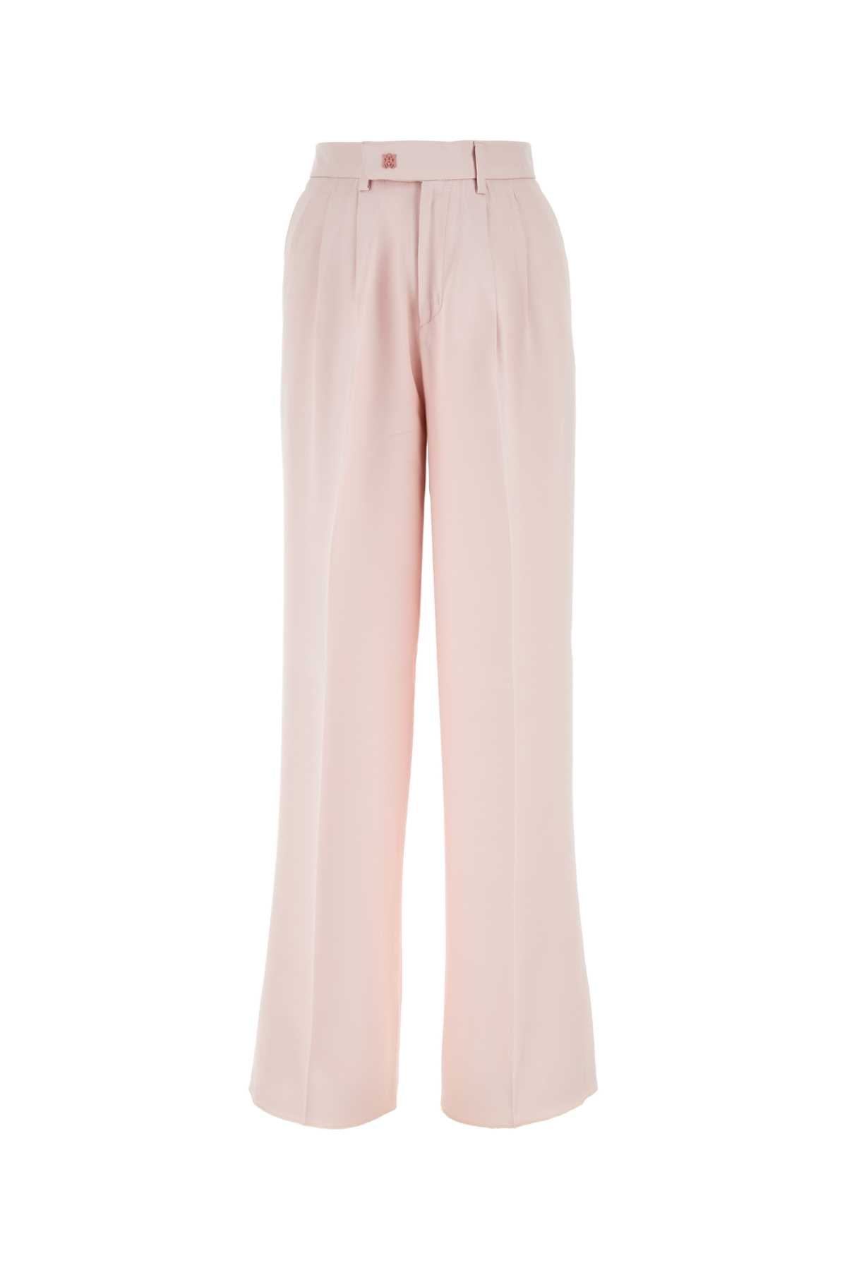 Amiri Light Pink Viscoseワイドレッグパンツ - Image 1
