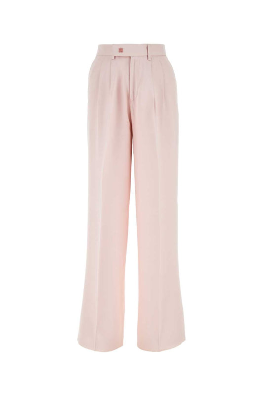 Amiri Light Pink Viscoseワイドレッグパンツ - Image 1