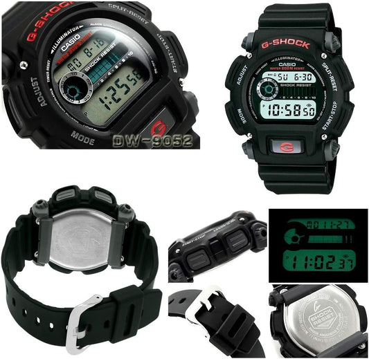 Entrance Celebration Job Celebration Public Servant Police Officer Self-Defense Force G-Shock Basic 20 ATM Waterproof Plastic & Nylon Strap Watch for Men (DW-9052-1B, DW-9052V-1) (DW9052-1V (Black))