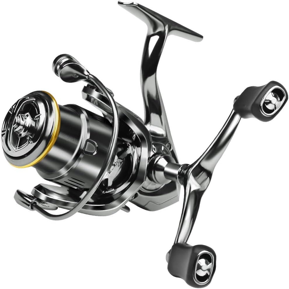 Spinning Reel, Left/Right Interchangeable Handle, Lightweight, Far-To-Toss, Fishing Freshwater Fishing, Saltwater Fishing, Aging Reel, HES1500, HES2500, HES3500, Surf Sea Bass, Sakuramas,
