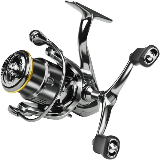 Spinning Reel, Left/Right Interchangeable Handle, Lightweight, Far-To-Toss, Fishing Freshwater Fishing, Saltwater Fishing, Aging Reel, HES1500, HES2500, HES3500, Surf Sea Bass, Sakuramas,
