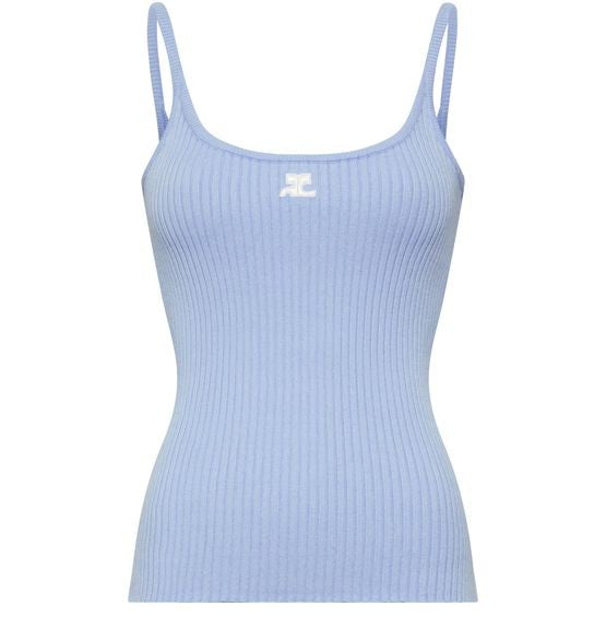 COURREGES リブニット タンクトップ - Image 1