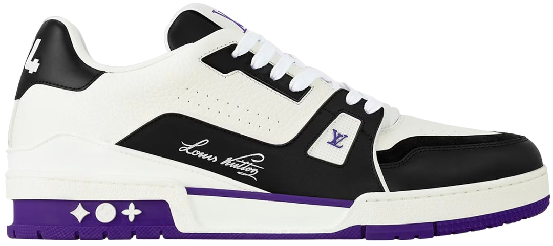 LOUIS VUITTON LV TRAINER 'WHITE/BLACK/PURPLE'