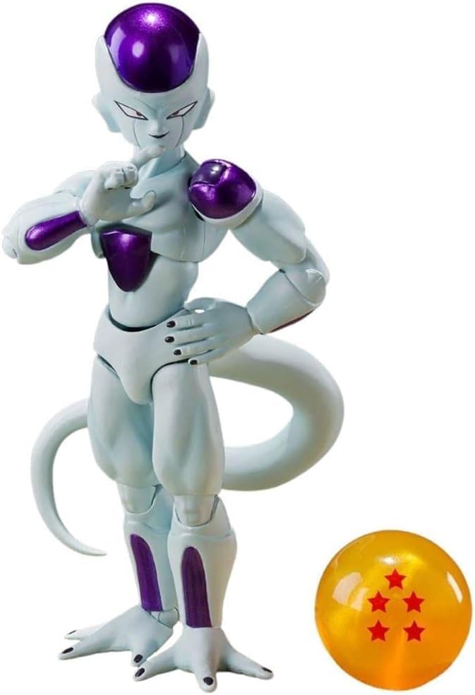 TAMASHII NATIONS S.H. Figuarts Dragon Ball Z Freeza Fourth Form (Resale Version), Approx. 4.7 inches (120 mm), PVC & ABS Pre-painted Action Figure