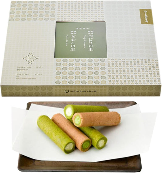 Gion Tsujiri Gion no Sato & Tsujiri no Sato Assorted 24 pieces individually wrapped sweets year-end gift matcha sweets Kyoto souvenir gift workplace celebration return gift present thank you small