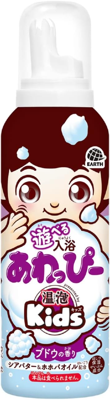 ONPO Kids Play Bath, Awapie (Grape Scent), Warm Bubbles, For Kids, Parent and Child, Bath, Toy, Bath Goods