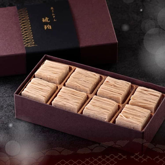 Sweets Gift [Osu Chestnut Rin] Chestnut Kinton (Amber) 8 Pieces/Box Popular Ranking Present Soft Japanese Sweets Luxury Sweets Popular Popular Japanese Sweets Gift Souvenir Frozen (Regular Item)