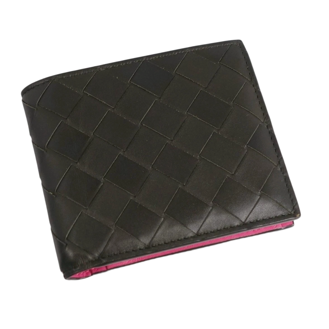 BOTTEGA VENETA 'INTRECCIATO LEATHER' CROCODILE BI FOLD WALLET