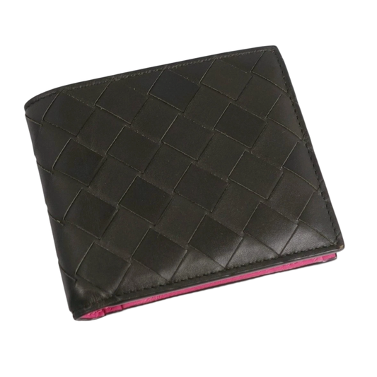 BOTTEGA VENETA 'INTRECCIATO LEATHER' CROCODILE BI FOLD WALLET