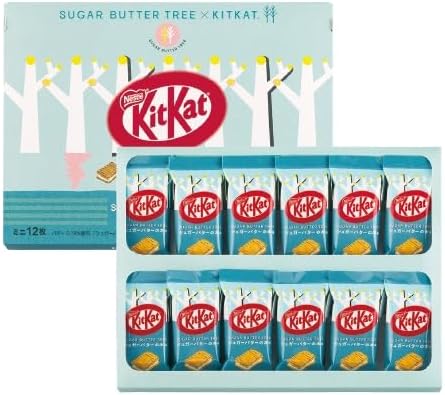 [Tokyo Limited] KitKat Mini Sugar Butter Wood Flavor Sweets Gift Home Souvenir Home Return Popular Sweets Individual Packaging Gift Valentine's Day (12 Pieces)
