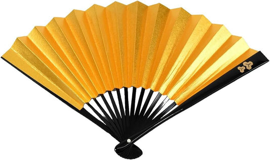 Nagomiya Japanese Fan, Made in Japan, Suehiro, Black Bones, Celebration Fan, For Weddings, For Black Tomesode, Women's