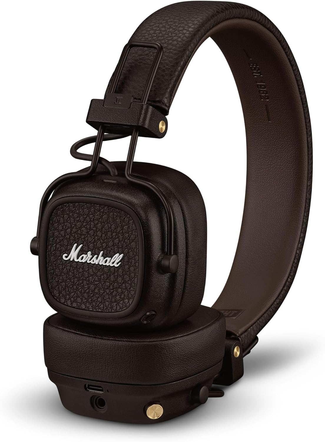 Marshall Wireless On-Ear Headphones Major V Brown Bluetooth / Continuous Playback 100 Hours / Qi Charging Compatible / Call Support 【Domestic Genuine Product】