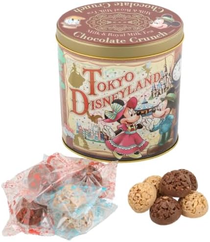 Mickey & Friends Chocolate Crunch with Canned Milk & Royal Milk Tea, TDR Popular, Confectionery, Souvenir, Present, Disney Goods (1 Piece)