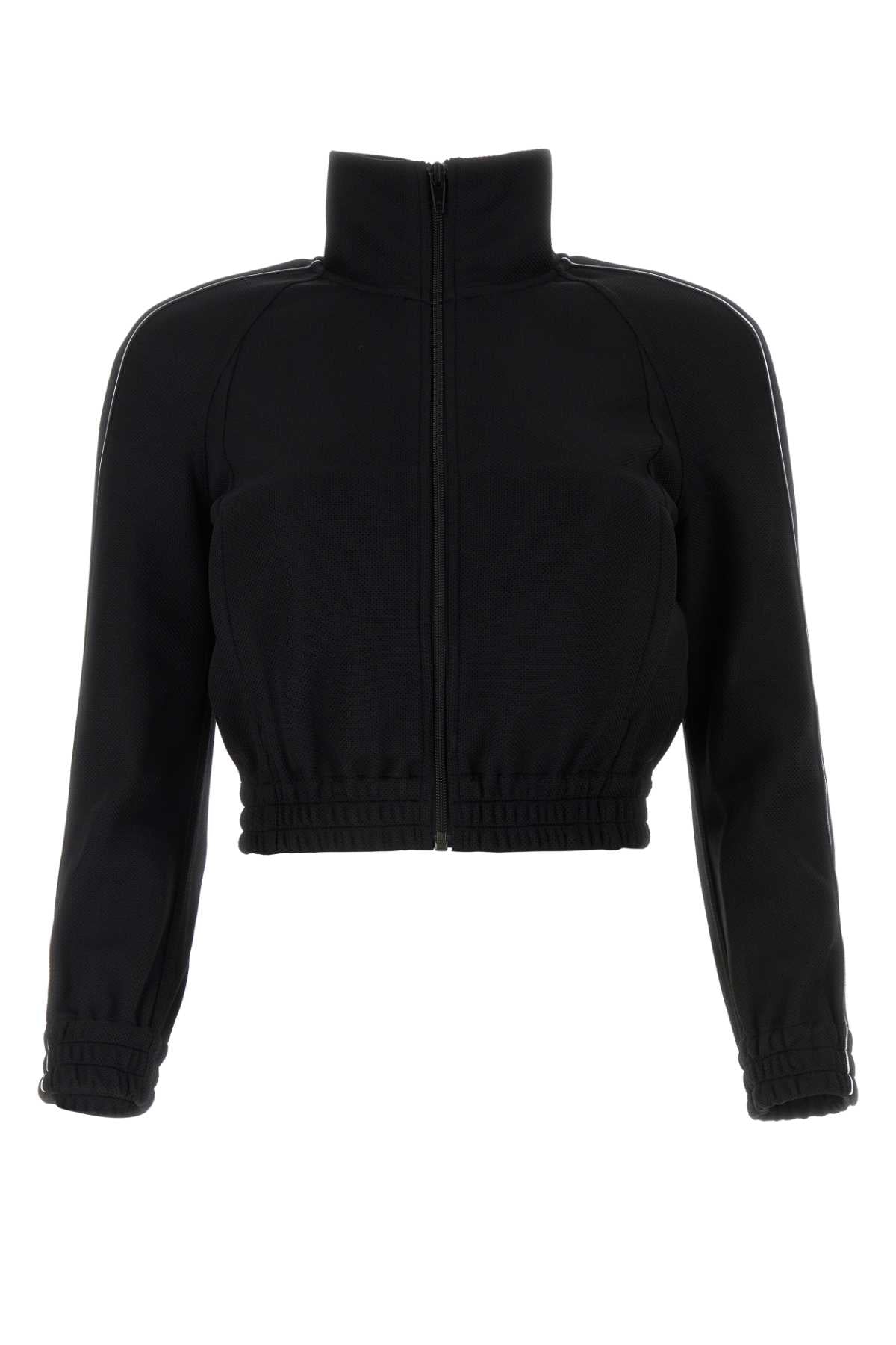 T By Alexander Wang Tによるアレクサンダー・ワン・ブラック・ポリエステル・スウェットシャツ - Image 1