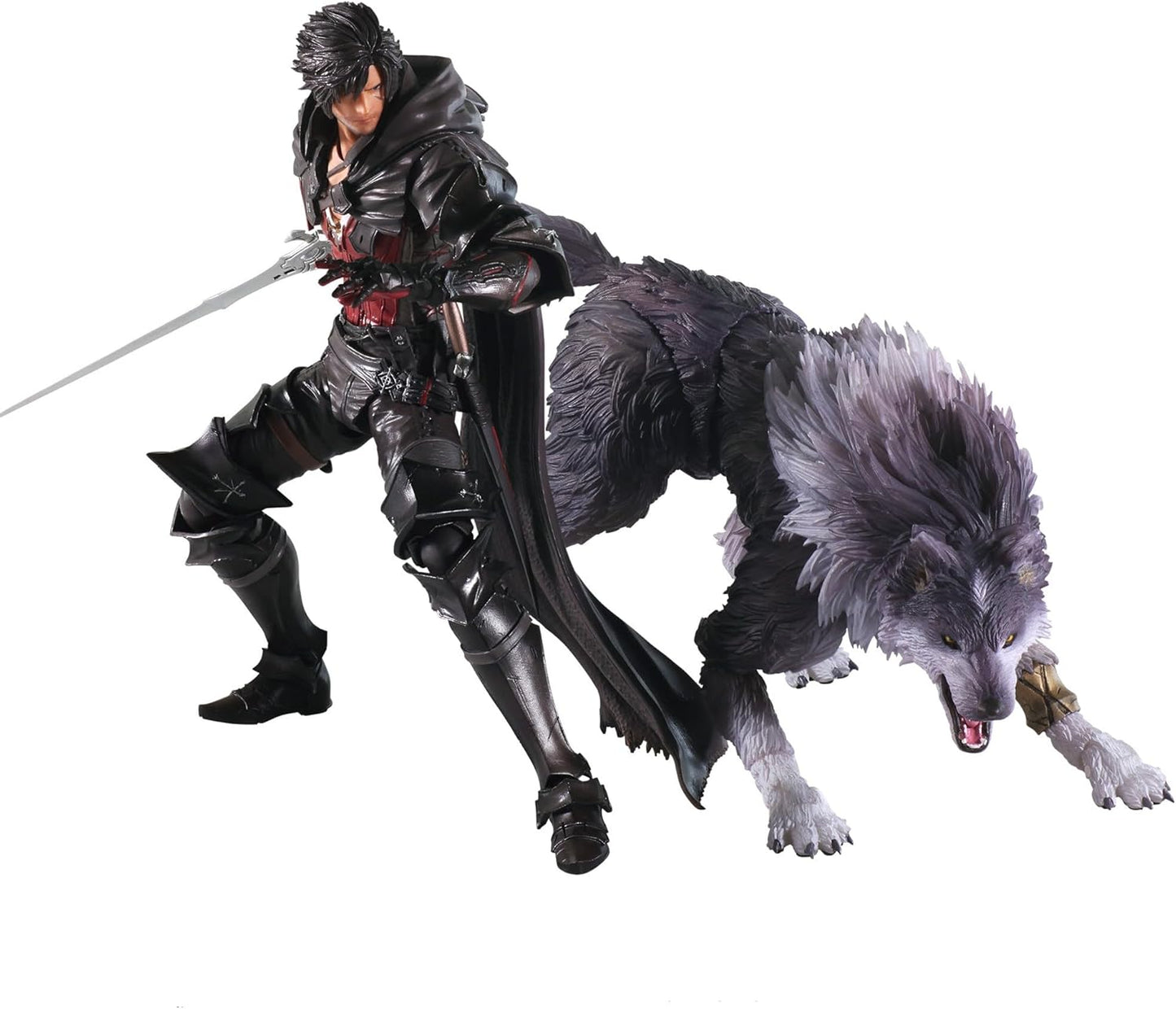 Square Enix Final Fantasy XVI Bling Arts Clive Rosfield & Torgal PVC Pre-painted Action Figure