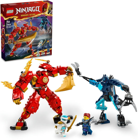 LEGO Ninjago 71808 Kai's Element Power Mech Suit, Toy, Present, Blocks, Boys, Girls, Children, 7, 8, 9 Years, Elementary School Students, Battle, Robot