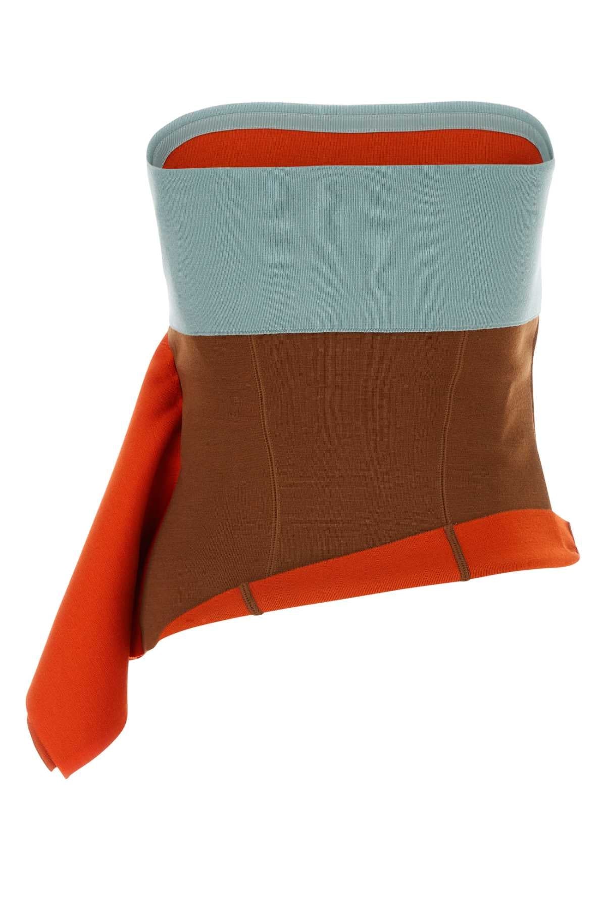 Fendi フェンディマルチカラーストレッチウールブレンドトップ - Image 1