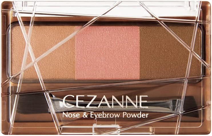 Cezanne Nose & Eyebrow Powder 06 Pink Brown 3.0g Nose Shadow Eyebrow Powder with Brush