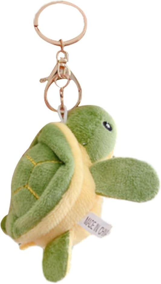 Yavoluy Plush Turtle Turtle Keychain Keychain Cute Pendant Bag Charm Plush Mascot Turtle Toy, Carabiner included