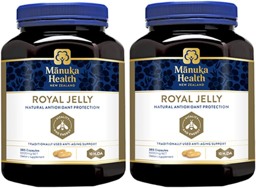 Royal Jelly, Manuka Health, 365 Capsules, 2 Packs
